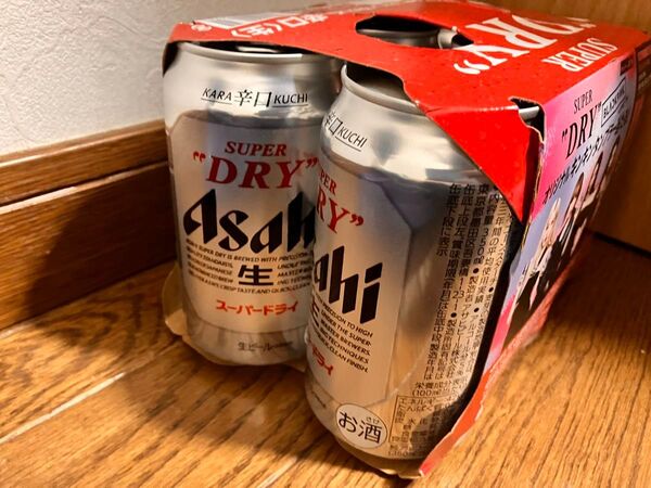 アサヒスーパードライ 350ml×6缶パック 未開封