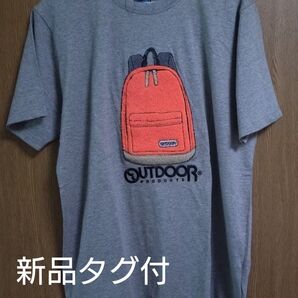 【新品】OUTDOOR PRODUCTS リュック刺繍Tシャツ グレー カジュアル グレー カジュアル グレー カジュアル グレー