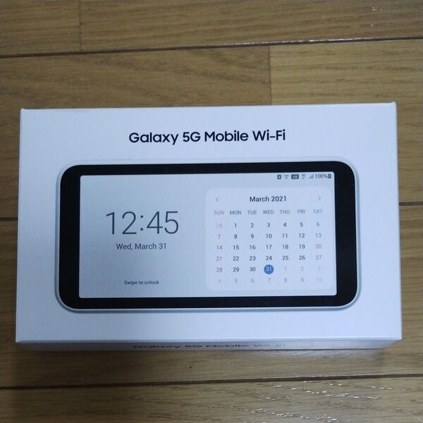 サムスン Galaxy 5G Mobile Wi-Fi SCR01 au 一括購入 SIMフリー ホワイト