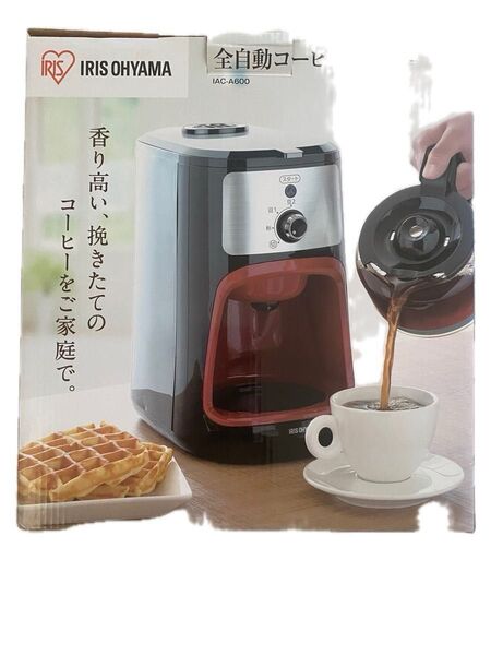 アイリスオオヤマコーヒーメーカー 全自動 ミル付き IAC-A600 説明書有り