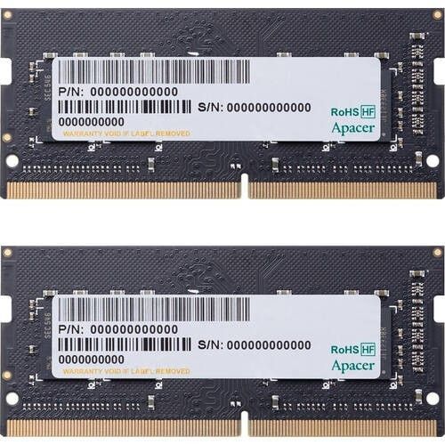 新品未使用 Apacer ノートパソコン用 メモリ(32GBx2枚組)DDR4-3200MHz 2枚組合計64GB