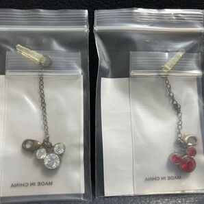 スマホ スマートフォン イヤホンジャック ミッキー チャームとしても ディズニーランド 2個セット