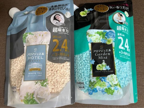 アロマジュエル ホワイトティー&パステルフローラル2個セット 詰め替え 1040ml