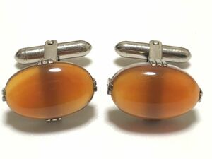 Book Agate 7.6G Oval Cabono Cut Cuffs [Inspection/Meinou/Meno] s