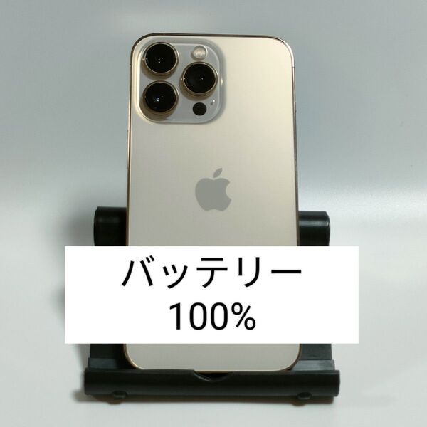 【美品/バッテリー100%】iPhone13 Pro 128GB ゴールド SIMフリー 残債・利用制限なし 即日発送 6962