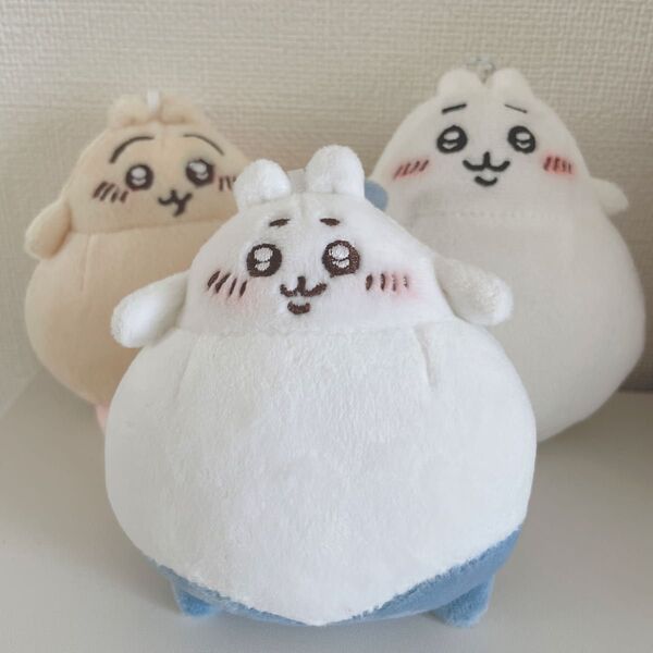 ちいかわ 生え変わり期 うさぎ ハチワレ ちいかわ 3個セット マスコット ぬいぐるみ