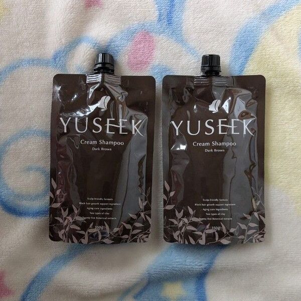 YUSEEK クリームシャンプー ダークブラウン 150g 2個セット