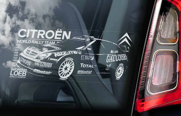 ◆送無@シトロエン・クサラ WRC@外張り カーステッカー 22×10cm@外貼り カー ステッカー シール Citroen Xsara ワールド・ラリー B1 3061