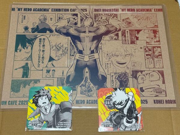 僕のヒーローアカデミア ヒロアカカフェ ヒロアカ展 ヒロアカ原画展 緑谷 爆豪 セット