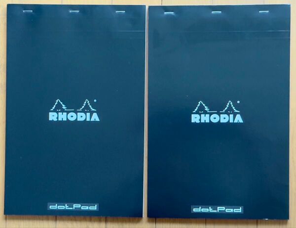 RHODIA №19 21.0cm×31.8cm 大型ドットパッド 黒表紙2冊