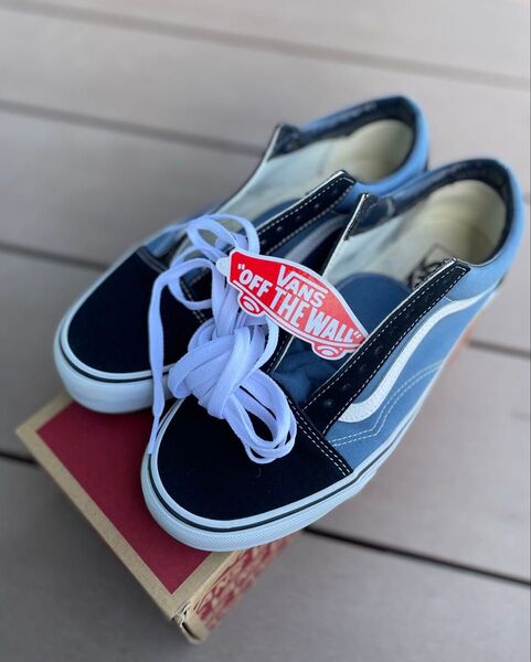 VANS バンズ オールドスクール LOWカットスニーカーネイビー メンズ レディース 26.5cm
