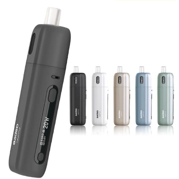 Aspire Fluffi ブラック Pod 電子タバコ VAPE 替えカートリッジ2個付