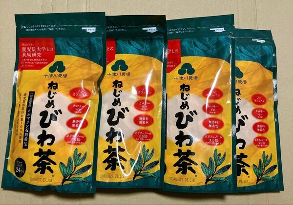 十津川農場 ねじめびわ茶24(2g×24包) 4袋
