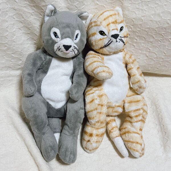 IKEA ネコ ぬいぐるみ ヒグチユウコ せかいいちのねこ 絵本 モデル 2個セット イケア ニャンコ 猫 イラストレーター