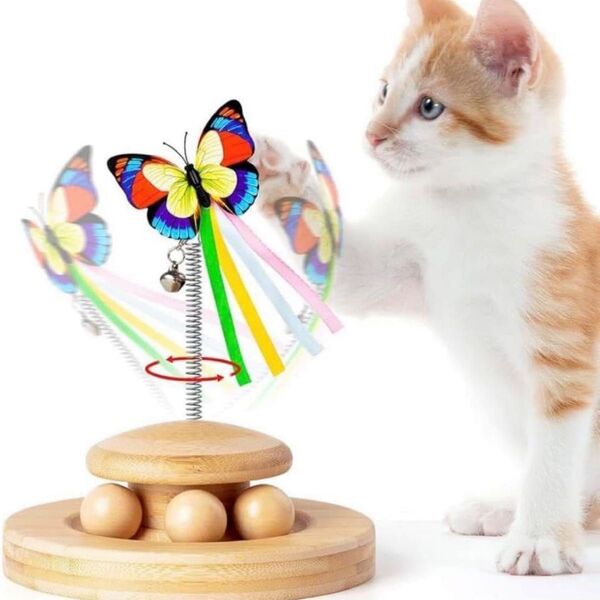 猫 おもちゃ 猫のおもちゃ 回転ボール ペット用品 猫じゃらし ストレス解消