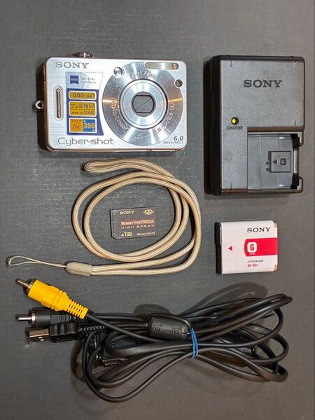 Cyber-shot DSC-W50 サイバーショット 6.0メガピクセル コンパクトデジタルカメラ バッテリー 充電器 デジカメ