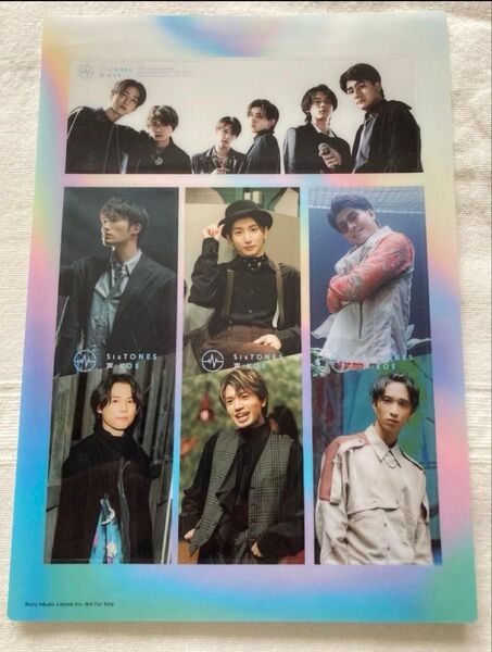SixTONES 声 初回盤B購入特典 ユニット楽曲絵柄クリアシート