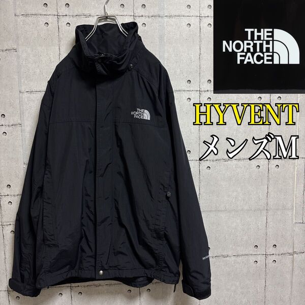 【防水透湿】 THE NORTH FACE ノースフェイス マウンテンパーカー ジャケット ブラック メンズM 黒