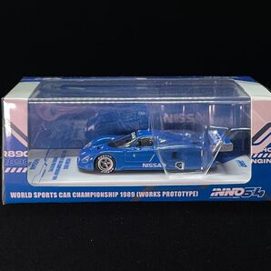 INNO Models 1/64 日産 R89C ル・マン テストカー ブルー 開閉ギミック付 合金ミニカー