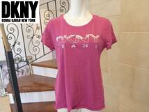 ＤＫＮＹ　★ダナキャランニューヨーク　ピンク　半袖　Ｔシャツ　Ｍ_画像1