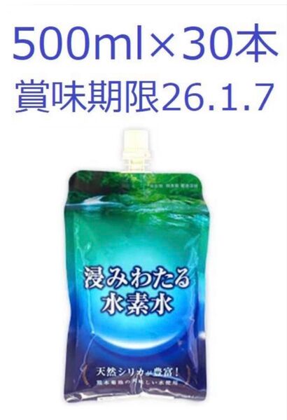 アビスト 浸みわたる水素水 500ml × 30個 完全未開封 賞味期限26年1月7日