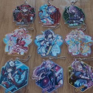 Link!Like! ラブライブ! × オンゲキ アクリルキーチェーン 9点セット