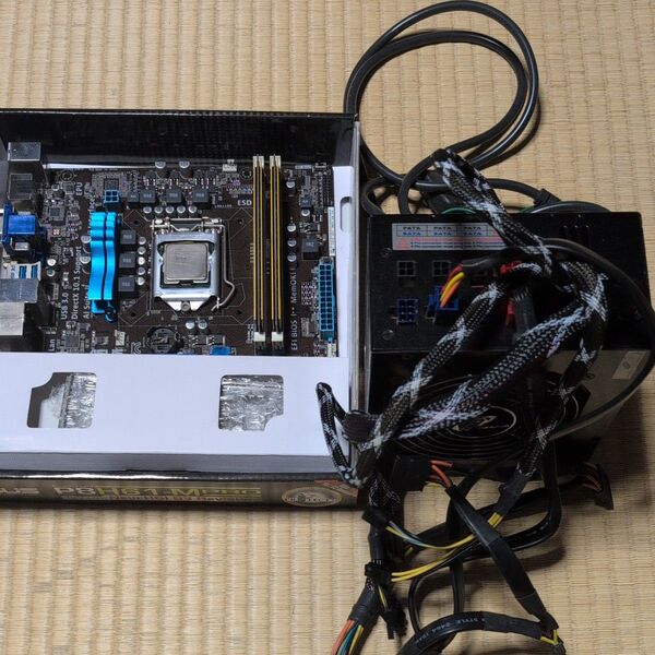 ASUS H61-M PRO CPU i5 2400 memory 4GB ジャンク マザーボード LGA1155 電源 セット