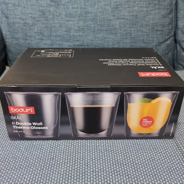 bodum ダブルウォールサーモグラス 0.21L 6個セット