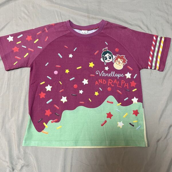 PickyPixie ピッキーピクシー シュガーラッシュ スイーツカートT ラルフ ヴァネロペ 半袖 Tシャツ 130cm 新品