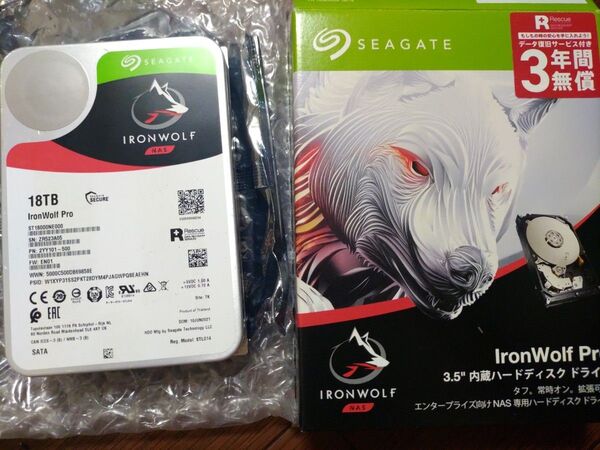 Seagate IronWolf Pro 18TB HDD 1台
