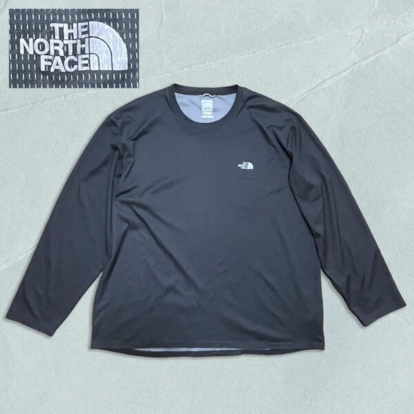【R218】THE NORTH FACE ザノースフェイス 長袖シャツ ワンポイントロゴ サイズXXL ホログラムあり。