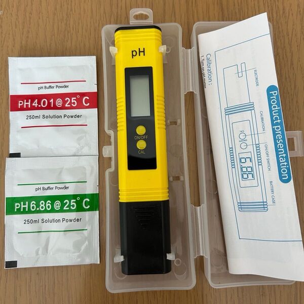 デジタルpHメーター、pH測定器、水質測定器、pH計 ペーハー測定器