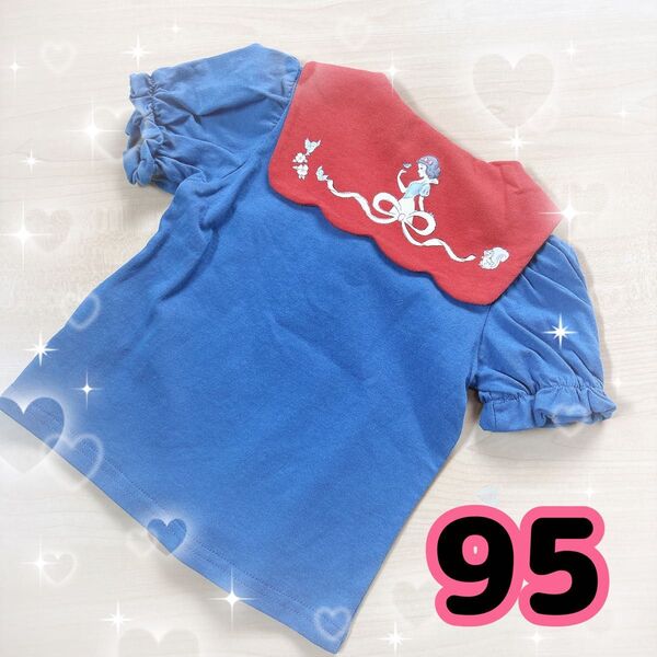 【304】 cottoli しまむら バースデイ 白雪姫 トップス 半袖 Tシャツ 半袖 半袖Tシャツ ブルー トップス