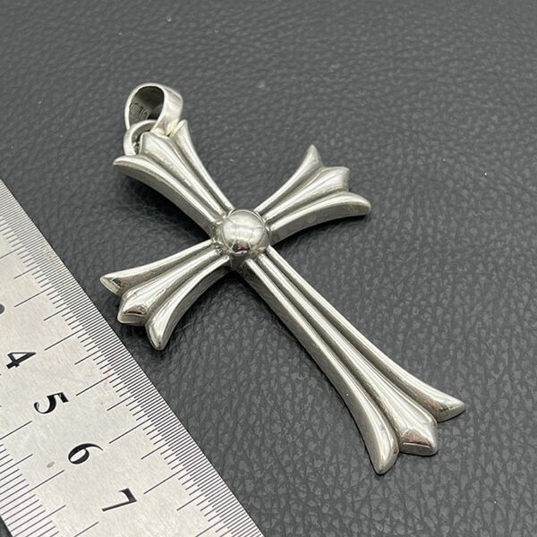 ラージクロス タイニー ネックレス シルバー ペンダント アクセサリー トップ