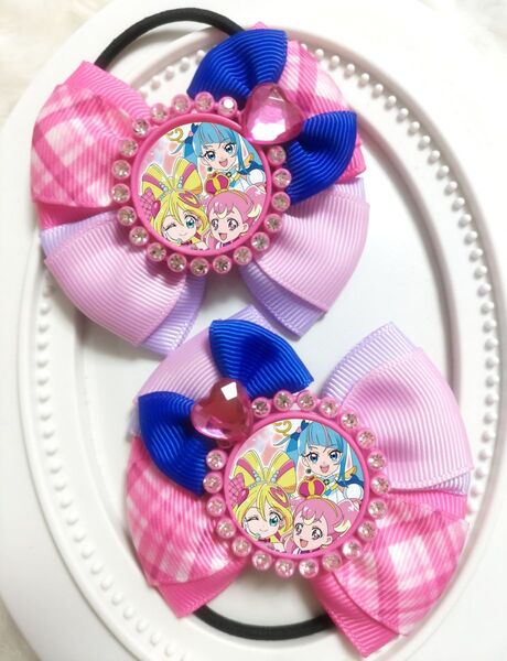 ヘアゴム キッズ リボン プリキュア