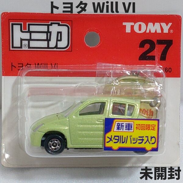 トミカ No.27 トヨタWill Vi ブリスターパック未開封 廃盤トミカ