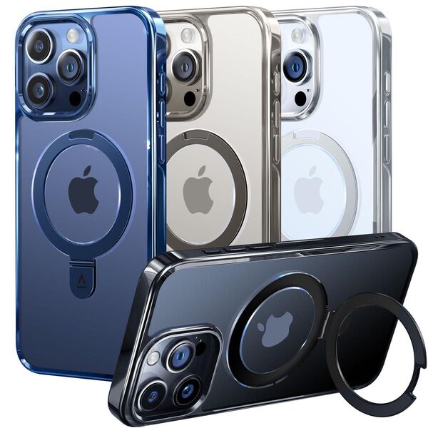 Alphex iPhone 15 Pro 用 ケース ブルーチタニウム