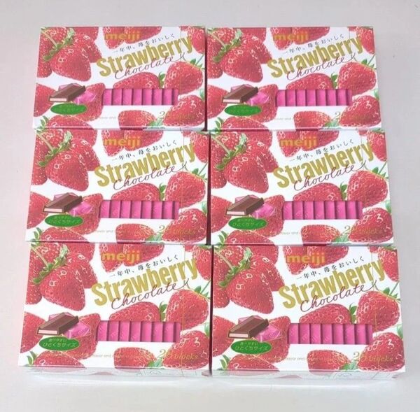 明治 ストロベリーチョコレート 26枚入×6箱