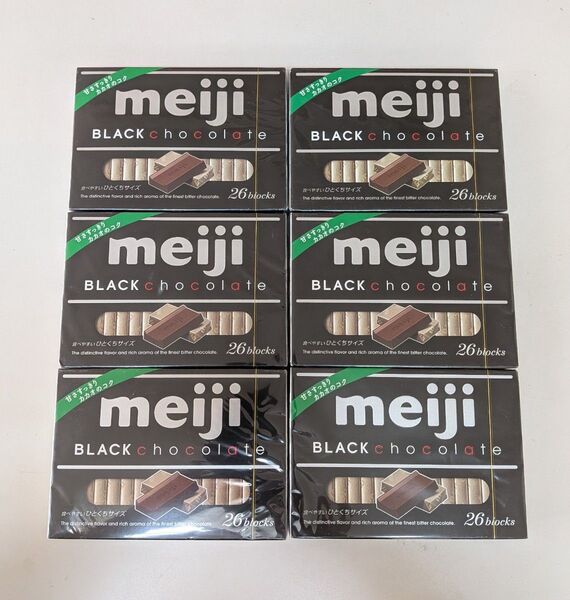 明治 ブラックチョコレート 26枚入×6箱