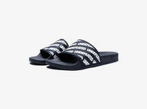 即決　新品未使用 28cm 【2020FA】 UNDEFEATED REPEAT SLIDE　アンディフィーテッド NAVY 黒青系 サンダル_画像7