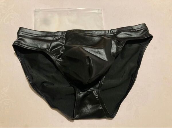 メンズ ビキニパンツ ブリーフ ローライズ フルバック アスレティックサポーター 黒 Sサイズ Lサイズ