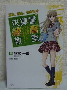 決算書速習教室 ★ 小宮一慶 蒼田山 ◆ 貸借対照表 損益計算書 キャッシュフロー計算書 漫画 財務3表をストーリーマンガを通して理解する