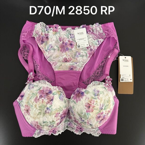 D70/M 2850 RP ワコール ウイング レシアージュ ブラジャーショーツセット
