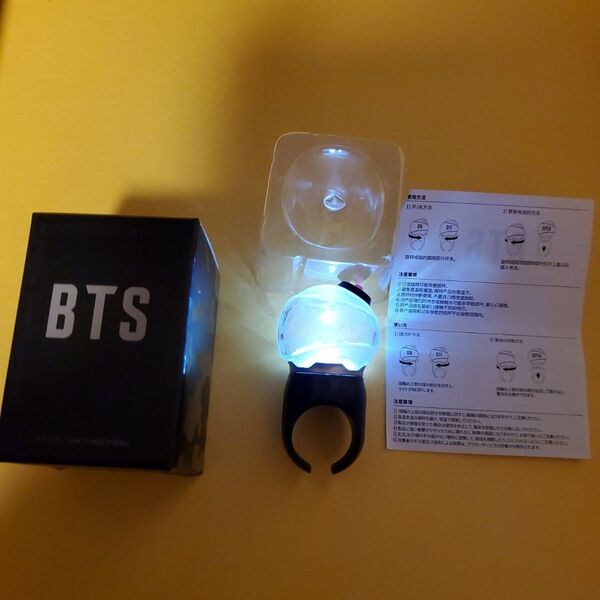 BTS 公式 ジン着用 JIN アミボム フィンガーリング OFFICIAL LIGHT FINGER RING