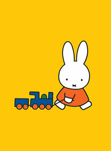 [ Miffy Mini poster 008] train ... Miffy / Dick * bruna / train railroad /... Chan miffytrain