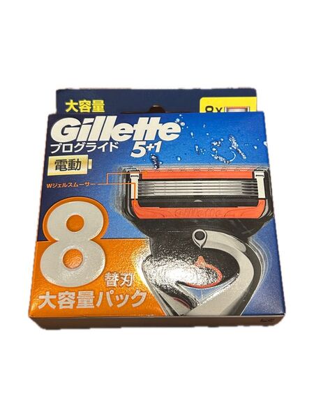 新品未使用品 ジレット プログライド 電動タイプ 5枚刃 替刃 8個入 × 1セット
