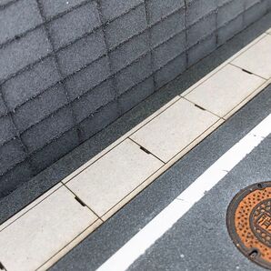 1/24ミニチュア側溝5枚セット【ハンドメイド】