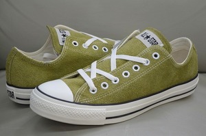 新品未使用 CONVERSE コンバース ALL STAR オールスター SUEDE WORNOUT OX スエード レザー モス カーキ 11,000円 US9 27.5センチ