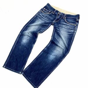 リーバイス ★ LEVIS LX902-0001 ヒゲ＆縦落ち◎ インディゴ デニムパンツ ローライズ ジーンズ W30 アメカジ ストリート 古着MIX■Ja171