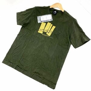  ■アディダス adidas 【タグ付き未使用品】【緑 ダークグリーン】【胸ロゴ♪】半袖Tシャツ メンズ Oサイズ■B104